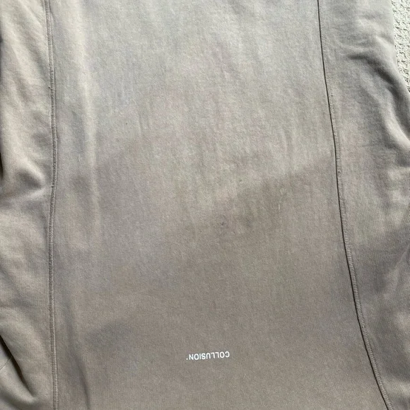 COLLUSION longline camel hoodie - Picture 9 of 9